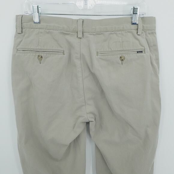 Polo Ralph Lauren Pants Mens 34x29 Beige Relaxed Fit‎ Chino Preppy Office Casual - Picture 11 of 13
